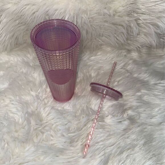 Starbucks Pink Venti Cold Cup Tumbler 24oz w/ Straw Limited Edition - Picture 2 of 5